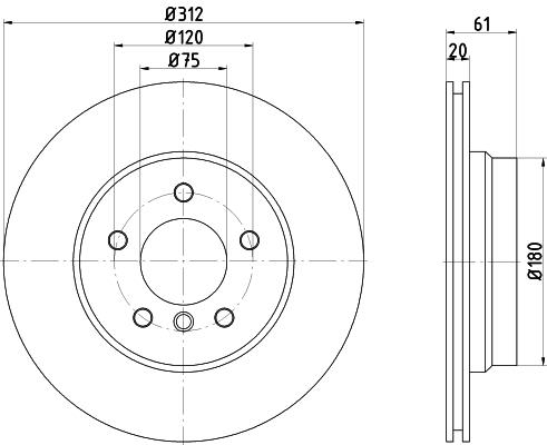 BRE-09.8699.11 Fren Diski Arka Sol M3 - E36