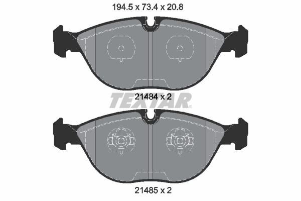 TEXTAR 2148401 Fren Balatasi On Mercedes W202 W210 W211 W220 R170 . Bmw E38 E52
