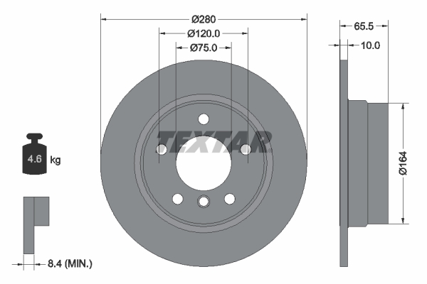 MGA-50687 Fren Diski Arka Bmw E81-E87 116i 118d 118i