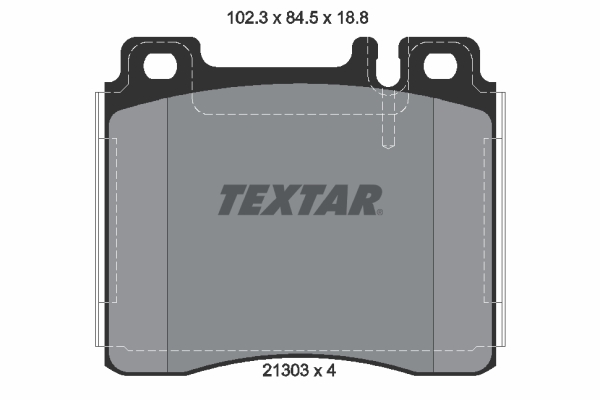 TX 2130304 Fren Balatasi Ön  W140