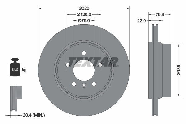 BRE-09.9573.11 Fren Diski Arka Kaplamali Bmw X3 E83 2.0-2.5-3.0/D  2004-2010