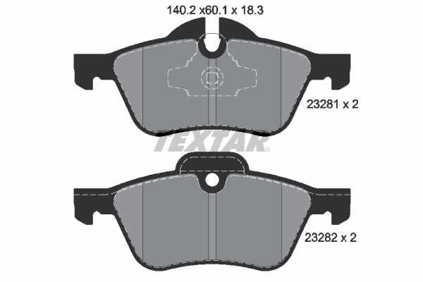 TEXTAR 2328101 Fren Balatasi On Mini R50 R52 R53