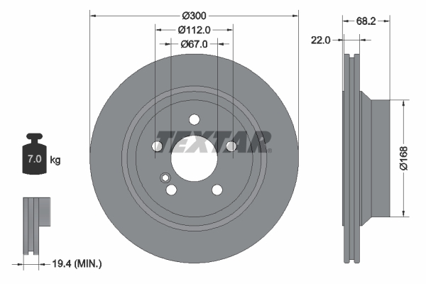 BOS-0986479042 Fren Diski Arka Sport (Mercedes W211-W212 / E320-E280-E350-E500-Glk Seri)