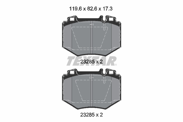 TEXTAR 2328501 Fren Balatasi On Mercedes S-Class W220