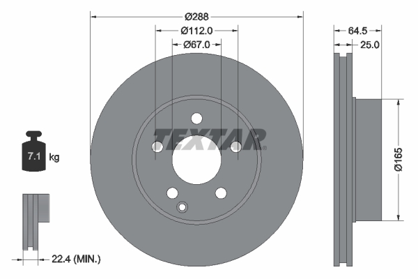 BRE-09.A736.10 Fren Diski On ( Mercedes W204  C180-C200 )