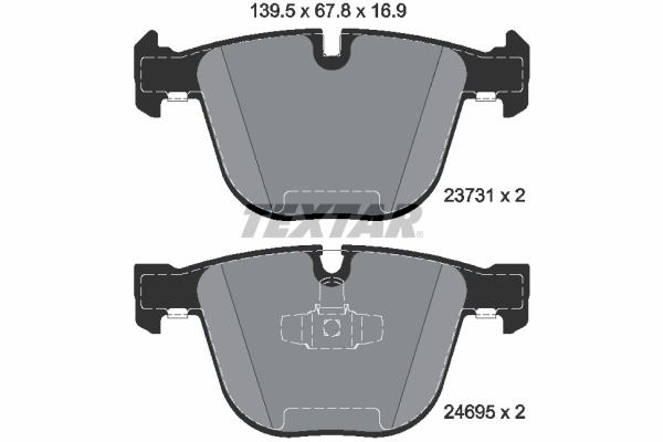 TEXTAR 2373101 Fren Balatasi Arka Bmw F07 F01 F02 F03 F04