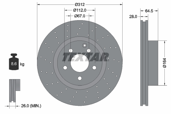 BRE-09.9481.21 Fren Diski On Uv Coated Mercedes-Benz