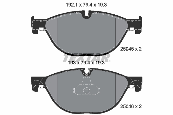 TEXTAR 2504501 Fren Balatasi On Bmw F07 F10 F11 F06 F12 F13 F01 F02 F04