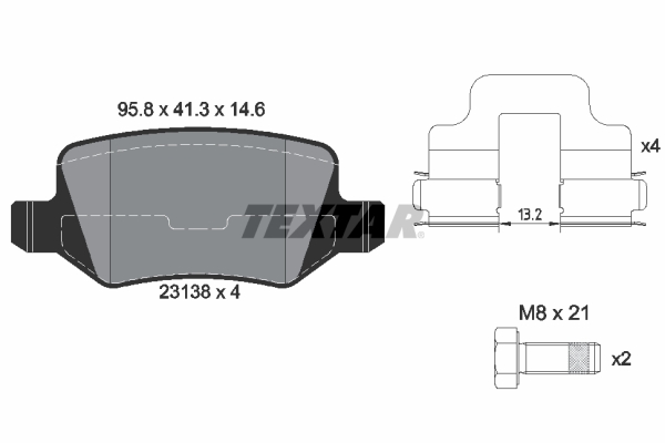 TEXTAR 2313805 Balata Disk Balata