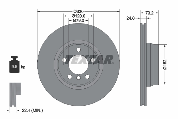 FRD-DDF2603C Fren Diski On Bmw F30/32/34 / 328/428/430/D Takim