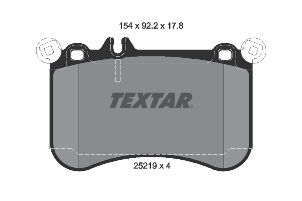 TEXTAR 2521901 Fren Balatasi On Mercedes C218 X218 W212 W221 W222