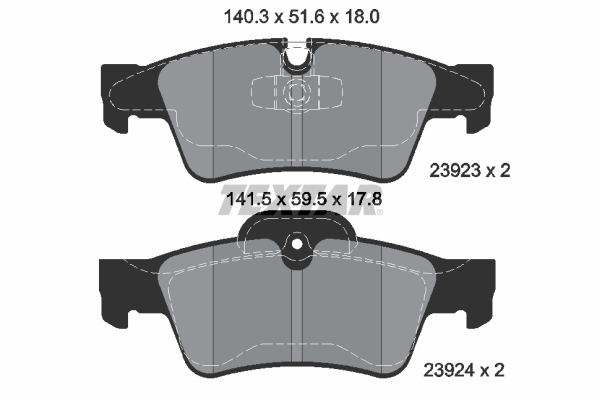 TEXTAR 2392302 Fren Balatasi Arka Mercedes W164 X164 W251 W463