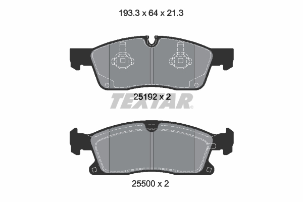 TEXTAR 2519202 Fren Balatasi On Mercedes W166 X166 C292