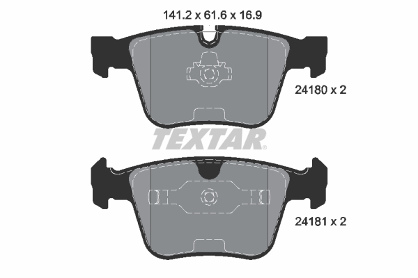 TEXTAR 2418001 Fren Balatasi Arka Mercedes Amg W164 W251 W221 C216