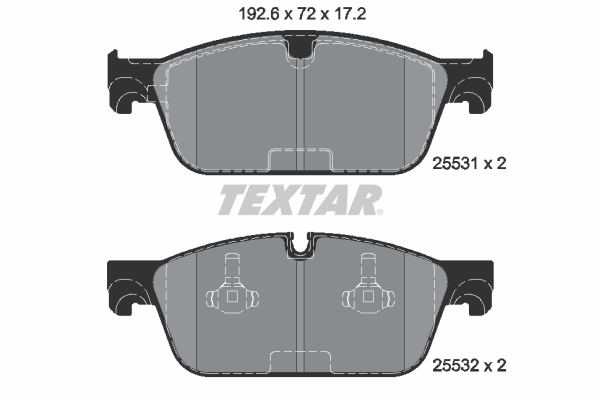 TEXTAR 2553103 Fren Balatasi On Mercedes W166 X166 C292
