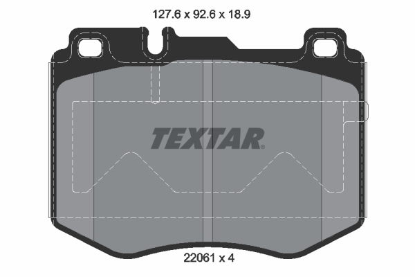 TEXTAR 2206101 Fren Balatasi On Mercedes W205 S205 C205 A205 W213 S213 C238 A238