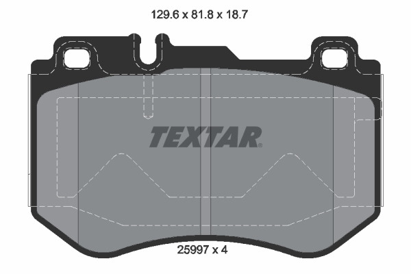 TEXTAR 2599701 Fren Balatasi On Mercedes C-Class W205 S205 C205 A205