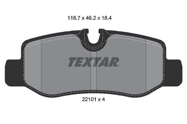 TEXTAR 2210101 Fren Balatasi Arka Mercedes Vito W447