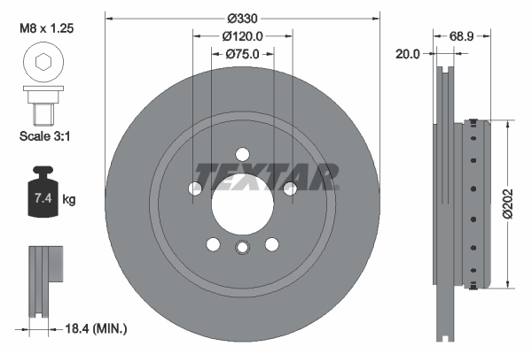 DEL-BG4664C Fren Diski Arka Bmw F10-F11 520/525/530/D Takim