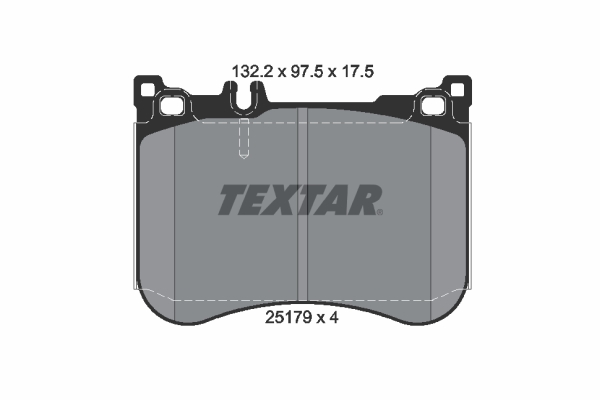 TEXTAR 2517903 Fren Balatasi Ön W222