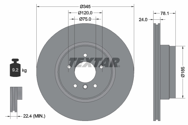 FEBI 36385 Fren Diski Arka  X5 E70-X5 F15-X6 E72-X6 F16