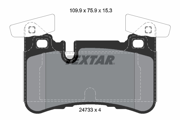 TEXTAR 2473301 Fren Balatasi Arka Mercedes Amg W204 S204 C204 C218 W212