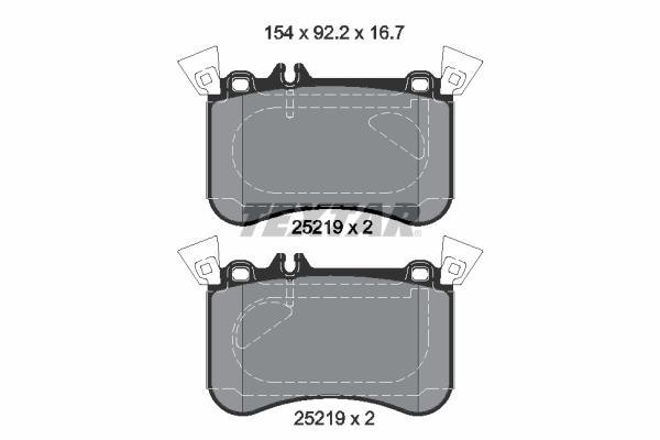 TEXTAR 2521905 Fren Balatasi On 4-Matic Mercedes W176 C117 X117 X156