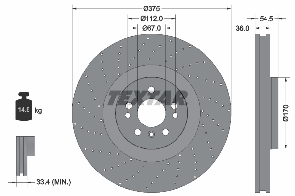 MER-A1664211600 Fren Diski Mercedes X166-W166-C292 On