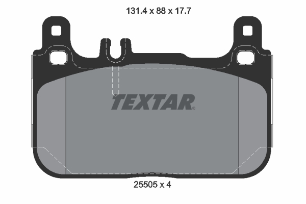 TEXTAR 2550501 Fren Balatasi On Mercedes S-Class W222 V222 X222