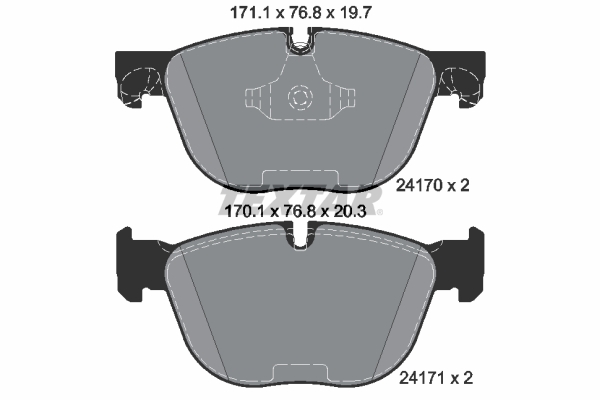 TEXTAR 2417001 Fren Balatasi On Bmw E70 E71 F15 F85 F16 F86
