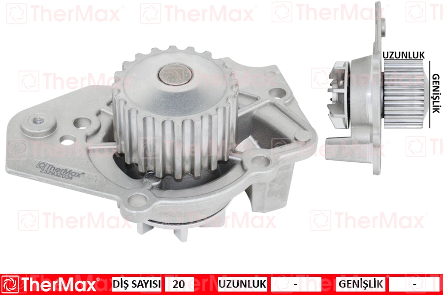 THERMAX T01.303 Devirdaim Peugeot P205-P305-P309-P405 84-87 Citroen Bx-Xb 83> 1.6-1.6 Gti-1.8-1.9 D-Gti