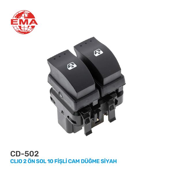 EMA CD-502 Cam Açma Anahtari Ön Sol Megane 2 10 Fişli Gri