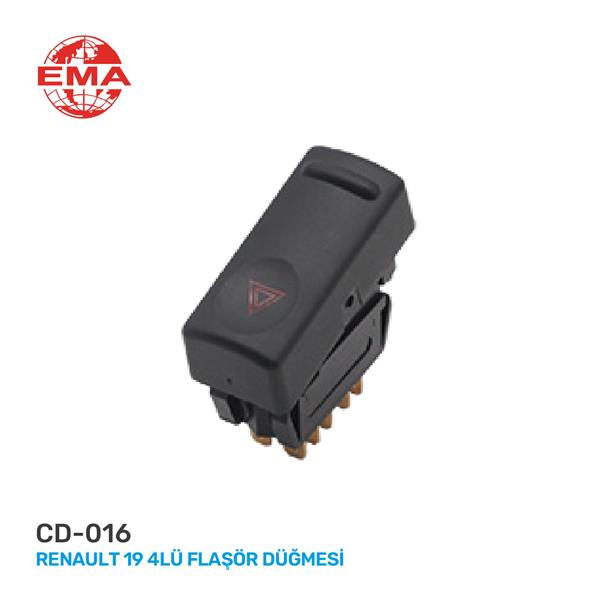 EMA CD-016 Dörtlü Flaşör Anahtari R19