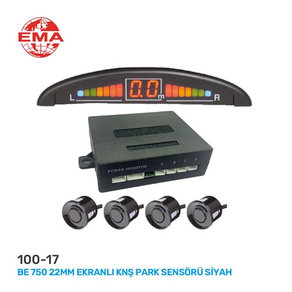 EMA-100-17 Be 750 22mm Ekranli Knş Park Sensörü Gri