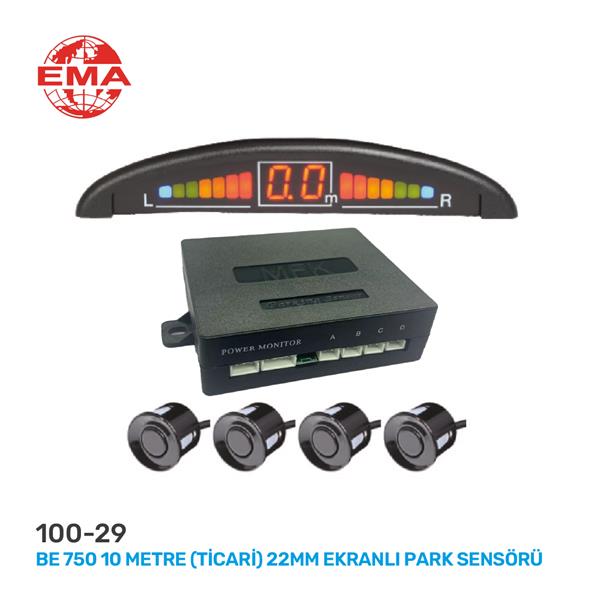 EMA-100-29 Be 950 22mm Led Ekranli Park Sensörü Siyah