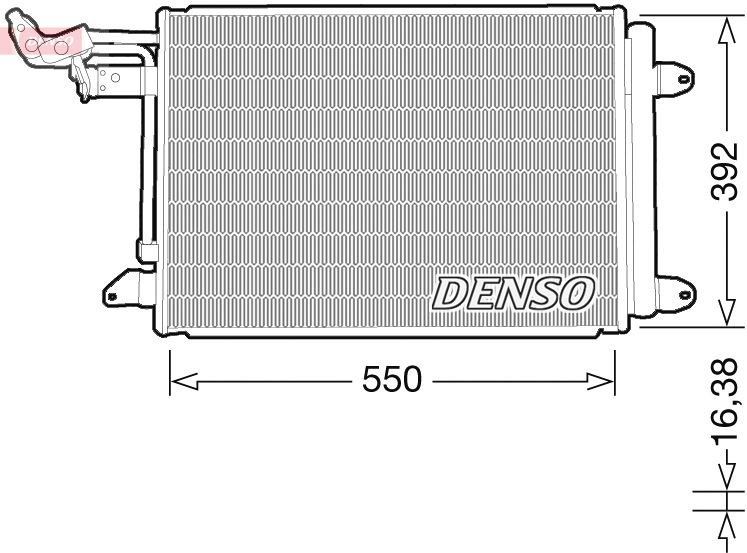 DENSO DCN32032 Klima Kondenseri A3-Leon-Toledo-Octavia-Caddy Iii-Golf V-Vi-Jetta Iv-Touran