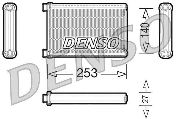 DENSO DRR05005 Kalorifer Radyatoru Bmw E87 E90 F26 F25 E84 E92 E91 E81