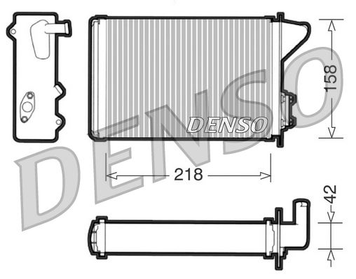 DENSO DRR09040 Kalorifer Radyatörü Uno 218x145x32
