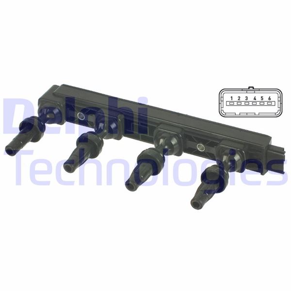 DELPHI GN10654-12B1 Ateşleme Bobini Psa Citroen Elysee Peugeot P301 1.6 Vti 115 13>