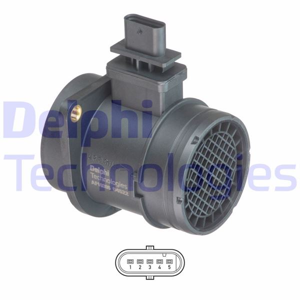 DELPHI AF10395-12B1 Hava Akiş Sensörü Debimetre Hyundai Accent Era Blue Matrix Getz 1.5l D4fa 06-10 / İ20 D4fc 10-> / İ30 1.6l D4fb 07-> / Kona Tucson D4fe 18-> / Kia Rio D4fa 05-11 / Ceed Cerato Venga Soul D4fb 07->