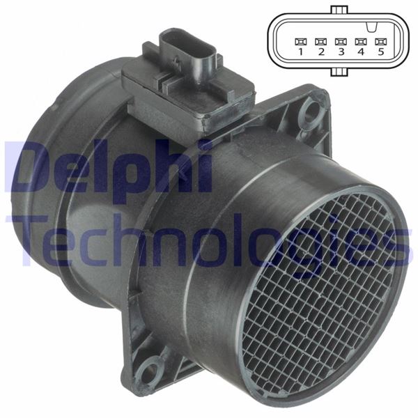 DELPHI AF10397-12B1 Hava Debimetresi Hava Akişmetre Vw-Skoda-Seat-Audi Amarok-Crafter-T5-T6-Passat-A4 10> Cffa-Cffb-C Fgb-Cdca-Crlb-Ckub-Caab-Caac-Caad-Cxfa 2.0 Tdi