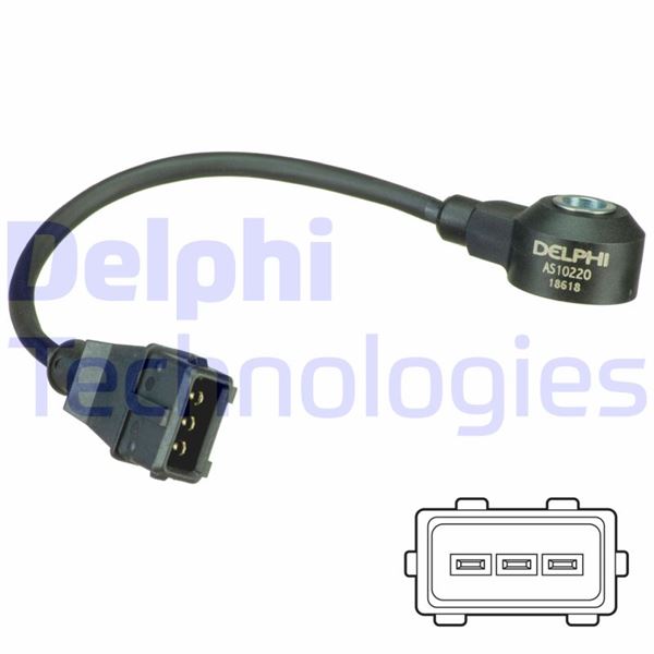 DELPHI AS10220 Vuruntu Sensörü Audi A3-S3-Tt-Seat Alhambra-Leon-Toledo-Skoda Fabia-Octavia-Vw Bora-Golf-Sharan