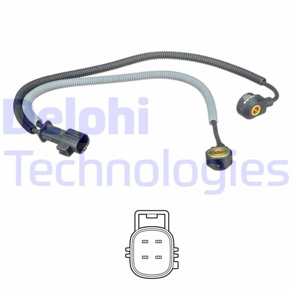 DELPHI AS10237 Vuruntu Sensörü Volvo C70-S60-S80-V70-Xc70-Xc90 00>