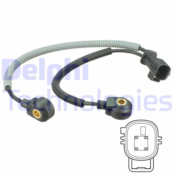 DELPHI AS10239 Vuruntu Sensörü Ford Focus-Kuga-Mondeo-S-Max-Volvo C30-C70-S40-S60-S80-V40-V50-V60-V70