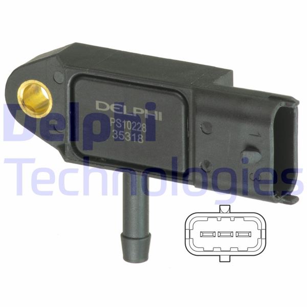 DELPHI PS10228 Turbo Basinç Sensörü Kng 1.5 Dci Clio 1.5 Dci Logan 1.5 Dci Modus 1.5 Trafic 1.9 Dci Scenic 1.9 Dci