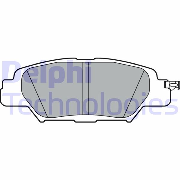 DELPHI LP3394 Arka Fren Balata Mazda Cx-5 2.0l Pe Skyactiv Ke Kf Kasa 12-> / 2.2l Sh Dizel Ke Kf Kasa 17-18