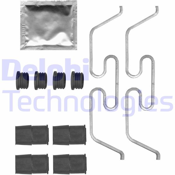 DELPHI LX0719 Fren Balata Kaliper Montaj Takimi Ön Astra L-Corsa F-Combo E-Grandland-Mokka-Vivaro C-Zafira Life- P 208-P308-P508-P2008-P3008-P5008-Partner-Berlingo-C4-C5-Jumpy