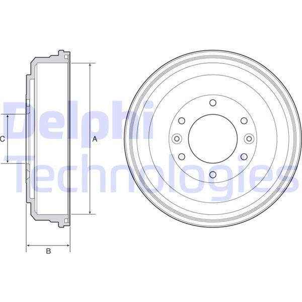 DELPHI BF555 Fren Kampanasi Arka H1-I800-Iload