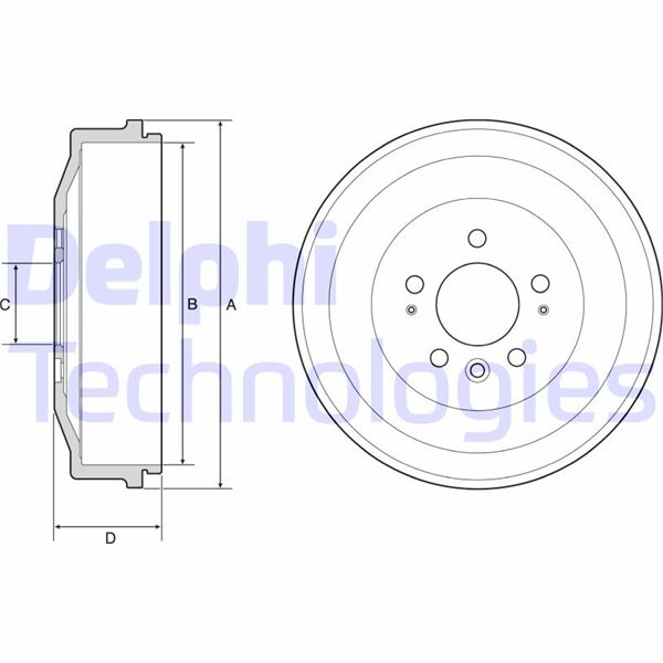 DELPHI BF558 Fren Kampanasi Arka Amarok