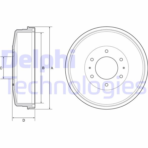 DELPHI BF559 Fren Kampanasi Arka L200
